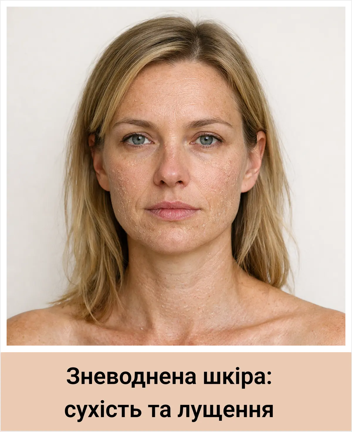 Зневоднена шкіра: сухість та лущення
