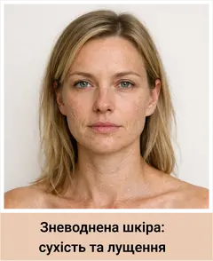 Зневоднена шкіра: сухість та лущення