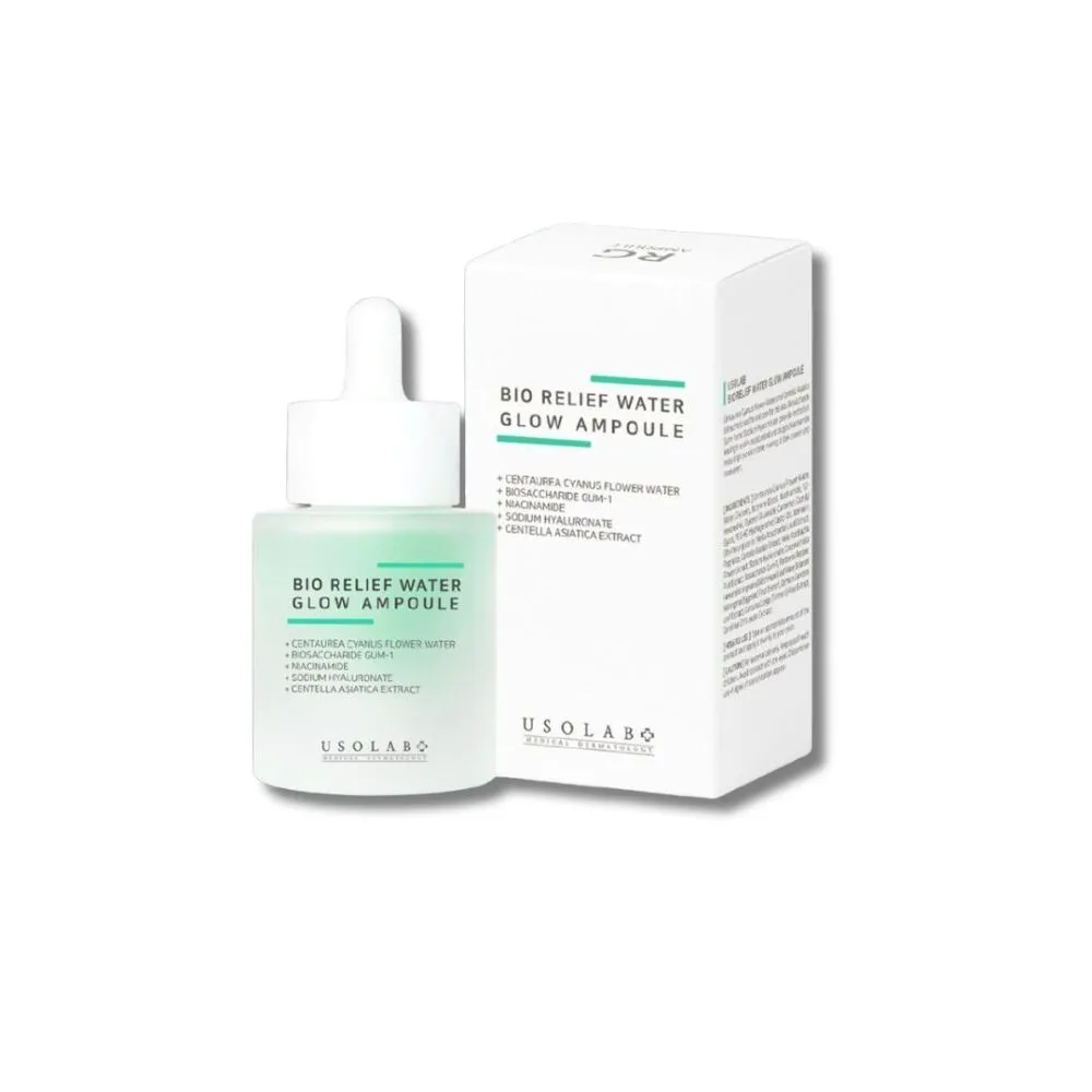 Заспокійлива, гідратуюча та протинабрякова сироватка Bio Relief Water Glow Ampoule 30 мл