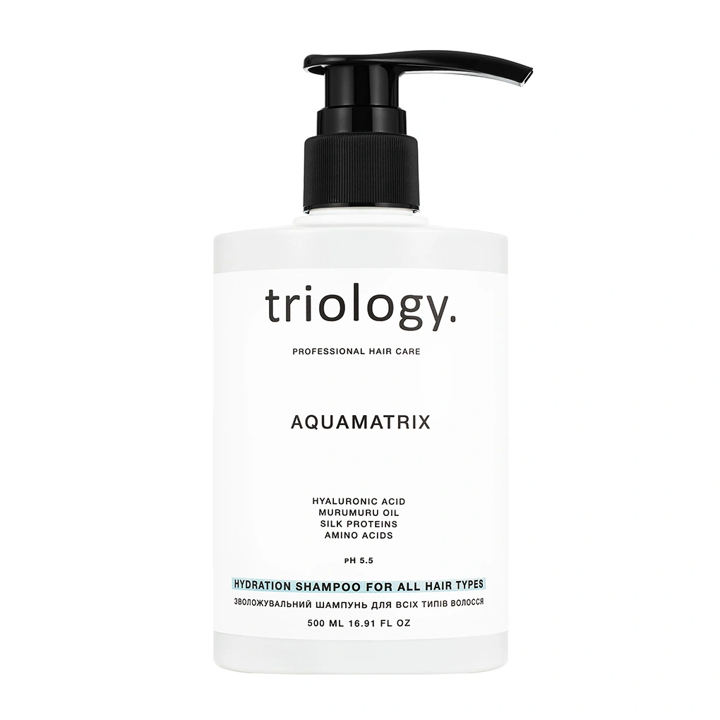 Зволожувальний шампунь для всіх типів волосся Aquamatrix Triology.