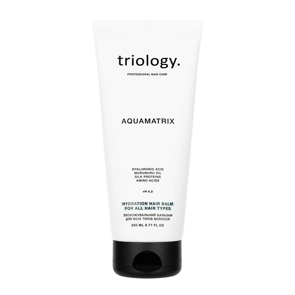 Зволожувальний бальзам для всіх типів волосся Aquamatrix Triology.