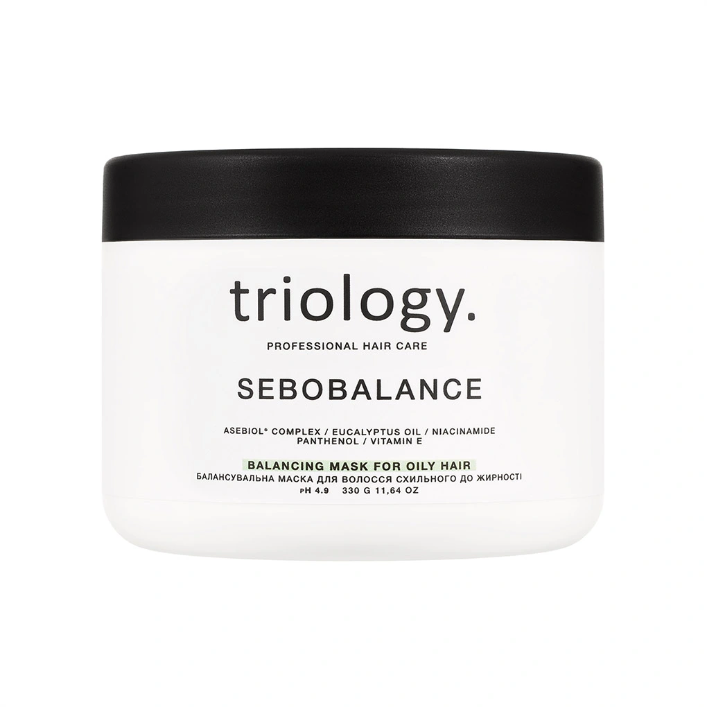 Балансувальна маска для волосся схильного до жирності Sebobalance triology.