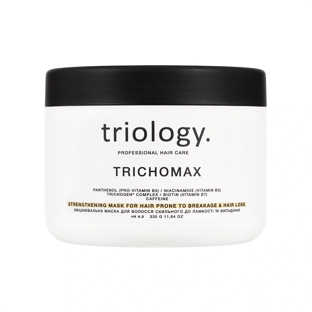 Зміцнювальна маска для волосся схильного до ламкості та випадіння Trichomax triology.