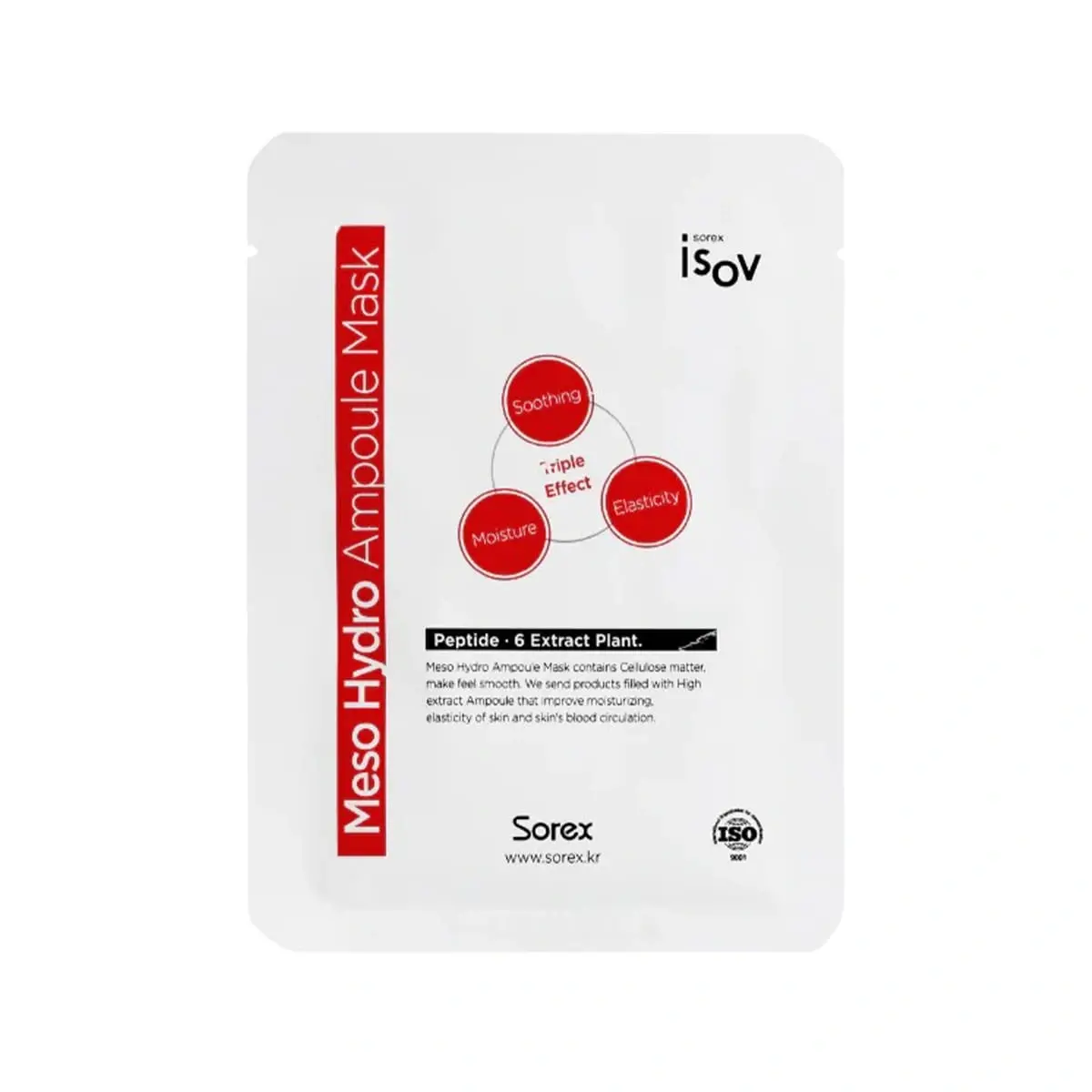 Інтенсивно зволожувальна тканинна маска Isov Sorex Meso Hydro Ampoule Mask 10 шт