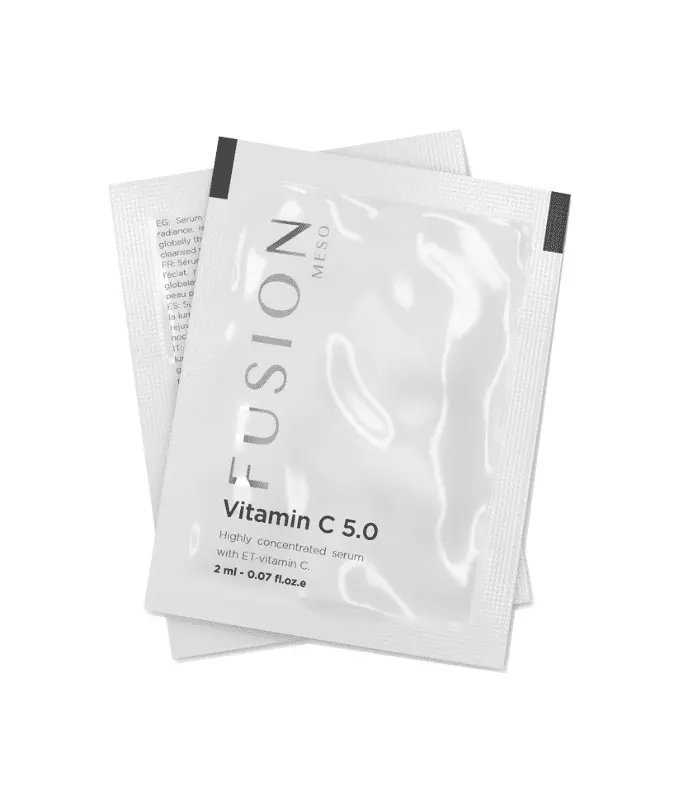 Освітлююча та колагеностимулююча нічна сироватка – ресурфейсер Fusion Meso Vitamin C 5.0 ТЕСТЕР 2мл