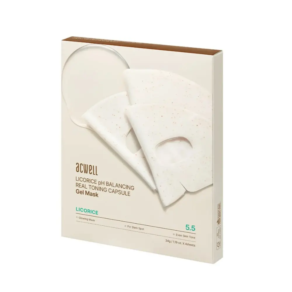 Набір гідрогелевих капсульних масок Licorice pH Balancing Real Toning Capsule Mask Sheet 4 шт